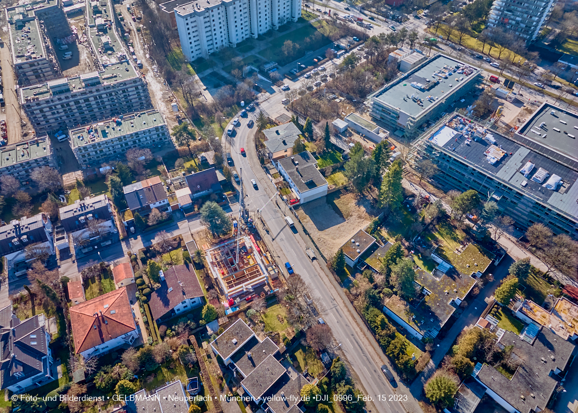 15.02.2023 - Baustelle Niederalmstraße 16 in Neuperlach